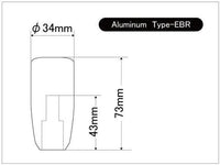 Beatrush Type E M10x1.25 Blue Shift Knob