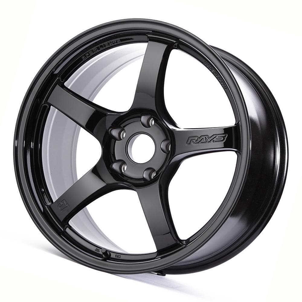 GramLights 57CR 18X9.5 +38 5-120 Gloss Black wheel | 2017+ Civic Type R